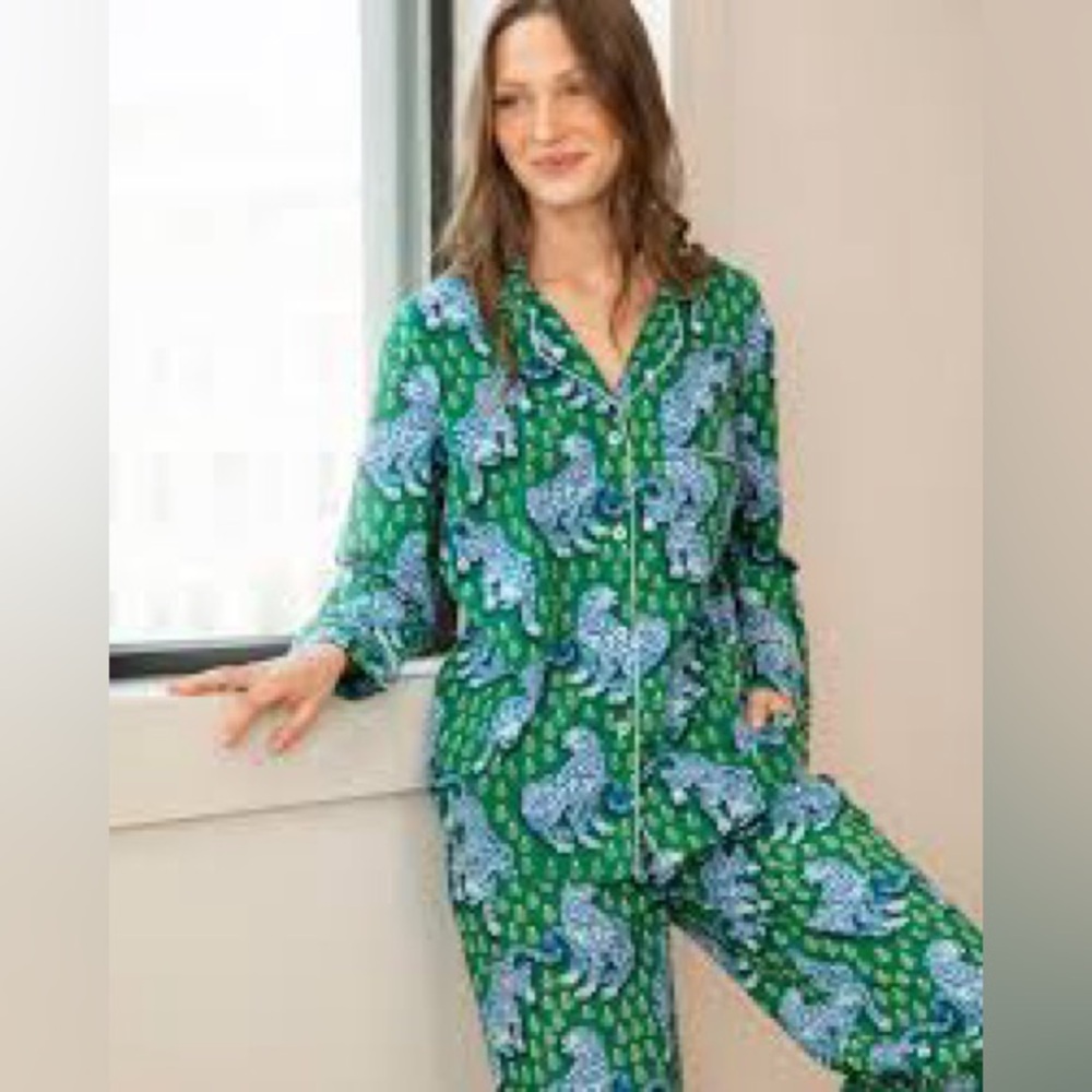 Printfresh pajamas in vibrant green